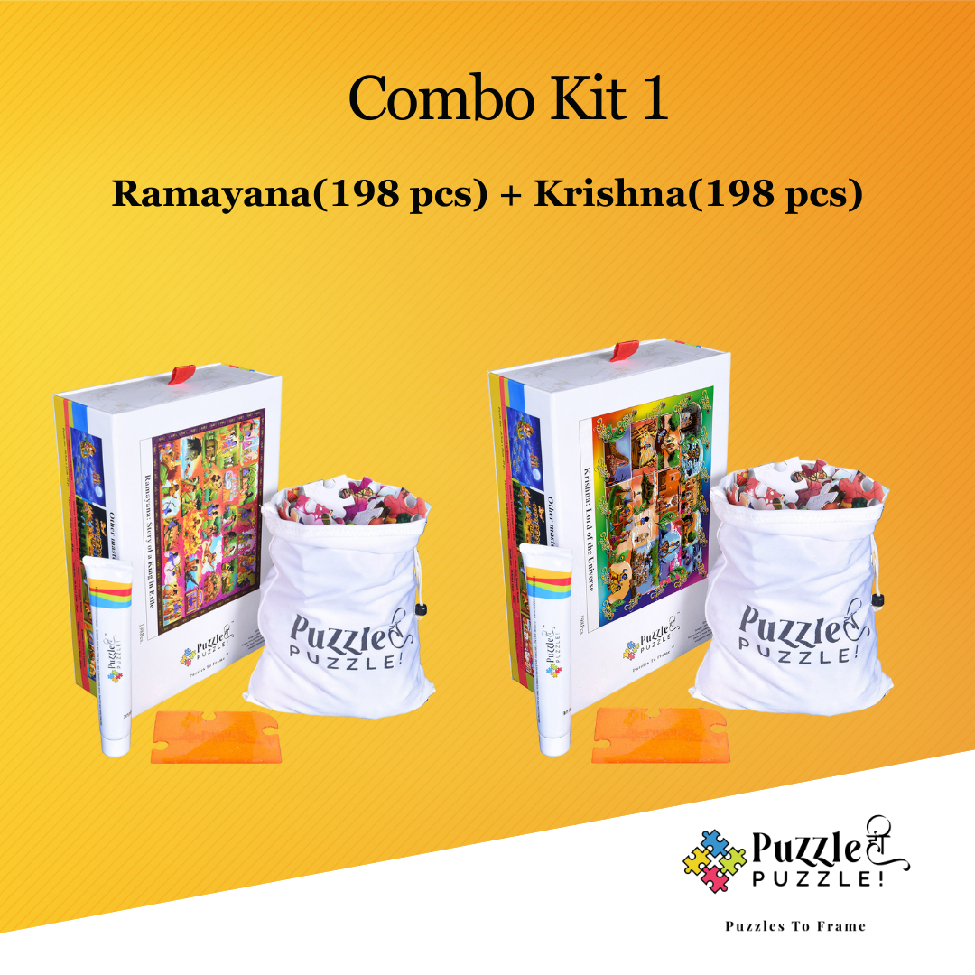 Combo 1 - Ramayana(198 pcs) + Krishna(198 pcs)