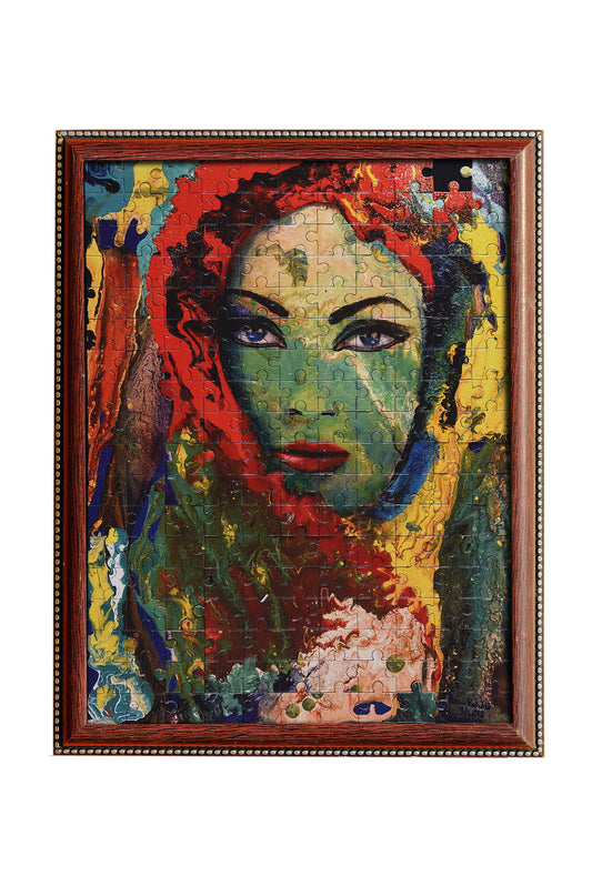 Lady with Blue Eyes: Eternal Beauty Jigsaw Puzzle - 480 pieces